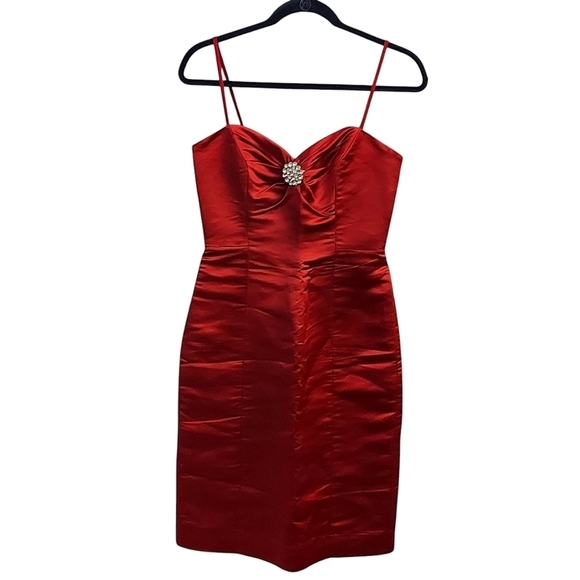 Milly Dresses & Skirts - NWT MILLY 2 Ruby Red Sweetheart Silk Dress